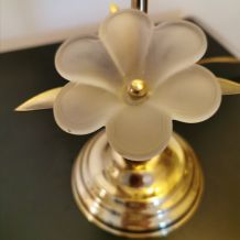 Lampe art déco en fleur 