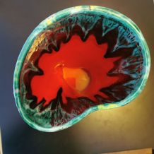 Vase Vallauris lustré noir