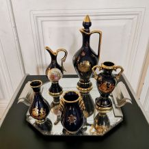 Lot de vases en porcelaine de Limoges 19ème 