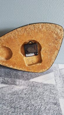 pendule vintage Jaz transistor jaune, mécanisme neuf