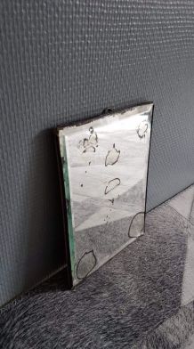 petit miroir ancien au mercure biseauté