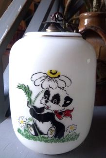 Lustre en opaline pour chambre d'enfant 