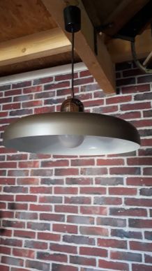 suspension   1970  vintage brun  mat et chr