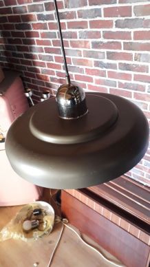 suspension   1970  vintage brun  mat et chr