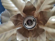 applique murale feuilles dorées vintage des années 70