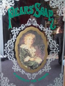 Grand miroir publicitaire "Pear's soap" (Anglais)