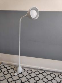 lampadaire métal blanc design articulé des années 80