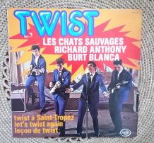 Disque vinyle Twist les chats sauvages- Richard Anthony ... 