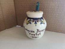 ancien moutardier ceramique 