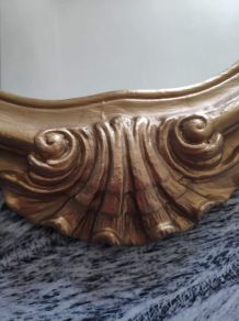 miroir baroque doré en résine