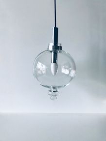Suspension boule en verre vintage