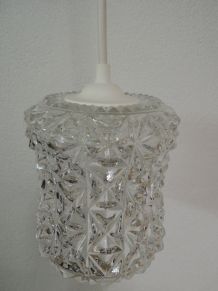 Petite suspension en verre vintage