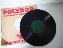Lot de 4 vinyles 78 tours déco gramophone vintage rétro 1930