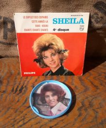 45 tours Sheila (Philips) et médaillon publistar 