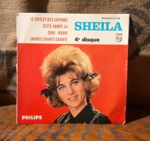45 tours Sheila (Philips) et médaillon publistar 