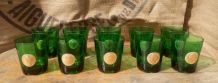 Ensemble de 10 verres vintage avec médaillons