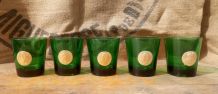 Ensemble de 10 verres vintage avec médaillons