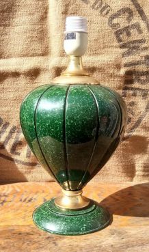 Jolie pied de lampe en céramique signée Robert de Schuytener