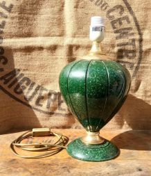 Jolie pied de lampe en céramique signée Robert de Schuytener