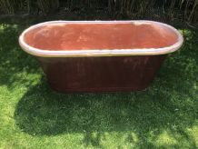 Baignoire en cuivre étamé