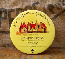 Boite en tôle "Nougatines de Randan" Auvergne