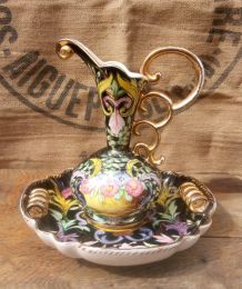 Vase et son plateau H.Bequet Quarignon - Belgique 