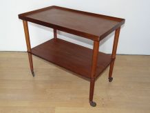 Desserte à roulette scandinave en teck, made in Dannemark