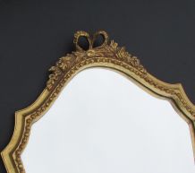 miroir doré style Louis XVI plâtre