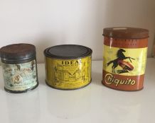 Lot Boites anciennes en Métal