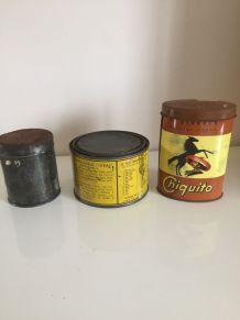 Lot Boites anciennes en Métal