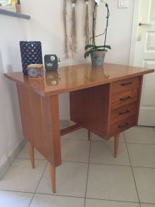 Bureau Scandinave Pieds compas années  50 - 60 