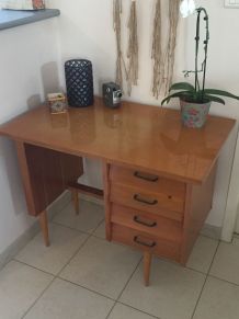 Bureau Scandinave Pieds compas années  50 - 60 