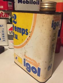 Bidon Huile Ancien Igol 2 temps