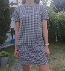 Robe à motifs pied de poule Zara