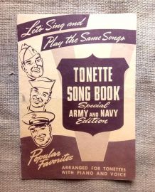 Tonette song book" &amp;amp; "Hit kit of populars songs" - USA Army