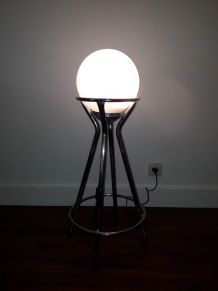 lampe vintage a partir d un globe années70