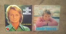 Lot de deux 45 tours de Claude François 