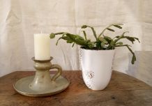 Ancien bougeoir Rat de Cave en grès 