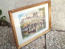 lithographie encadrée Marius GIRARD