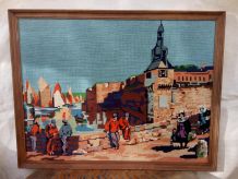 Grande tapisserie canevas encadrée 