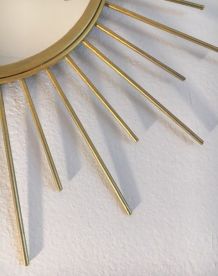 Miroir soleil  métal doré 45 cm