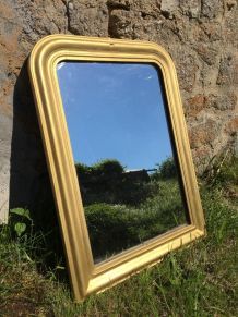 Miroir ancien Louis Philippe doré