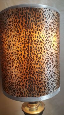 lampadaire laiton tourner cuivré abat jour 41x50cm hauteur  