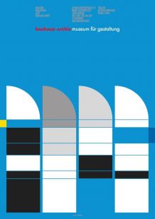 Affiche archives  BAUHAUS (1987) Design ott+stein 84cm x 6