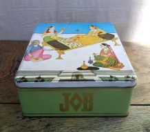 Boite publicitaire en tôle lithographiée JOB 