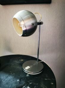 LAMPE EYE Ball Vintage 1970 Alu  D'époque  électricite d ori