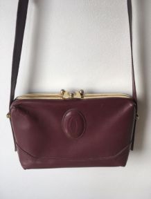 Sac vintage Cartier bordeaux