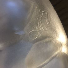 LUSTRE ART DECO LAMPE 1930  TULIPE SIGNÉE DEGUE