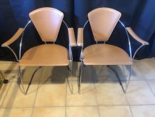 2 Fauteuil Design Éditeur Arrben Italy Années 70