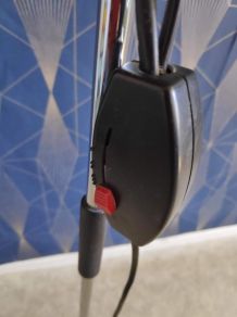 lampadaire 2 spots orange vintage